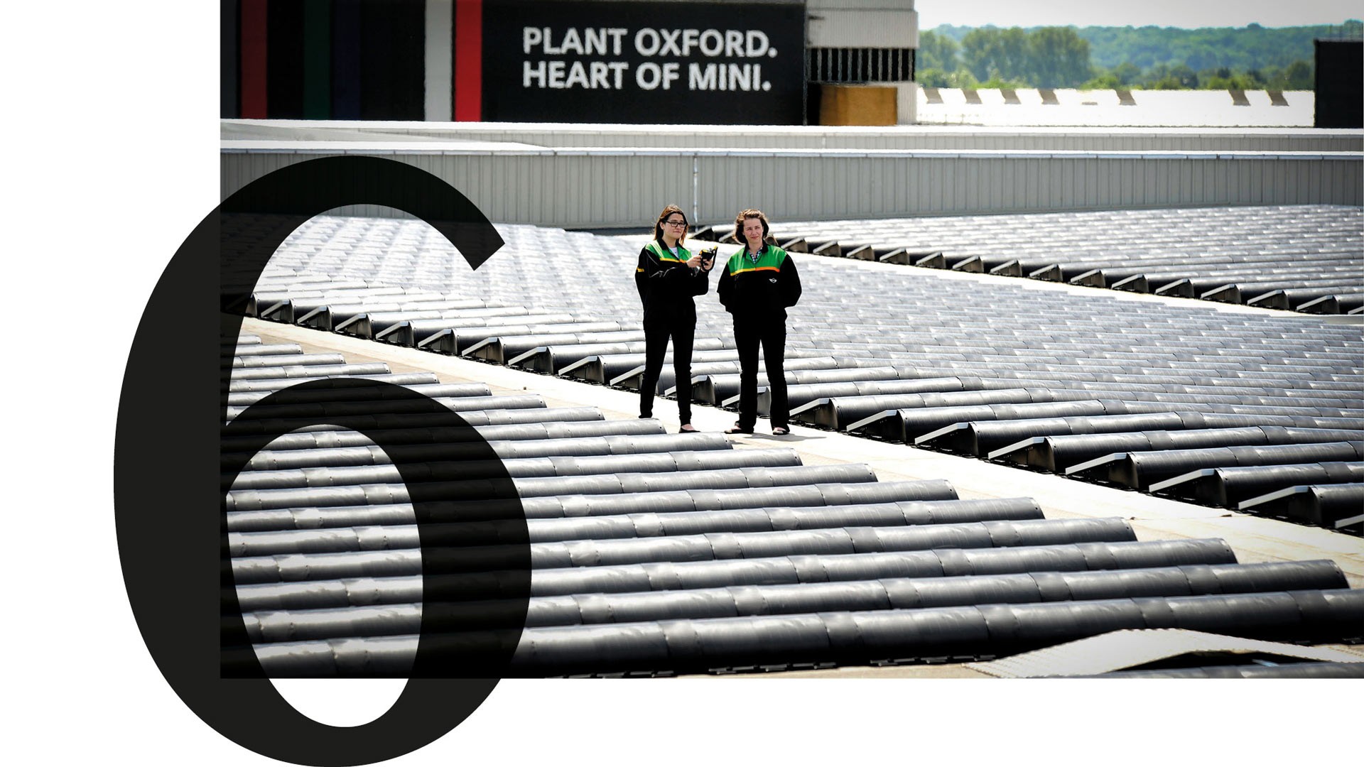 Painéis solares numa fábrica do BMW Group